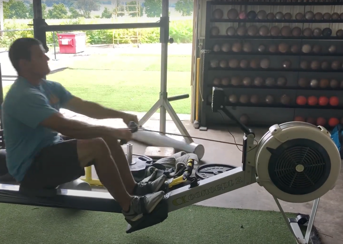Concept 2 Rower Garage Strength