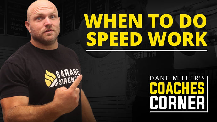 When Should You Program Speed Days?