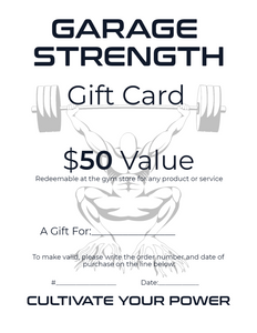 Garage Strength Gym Gift Card